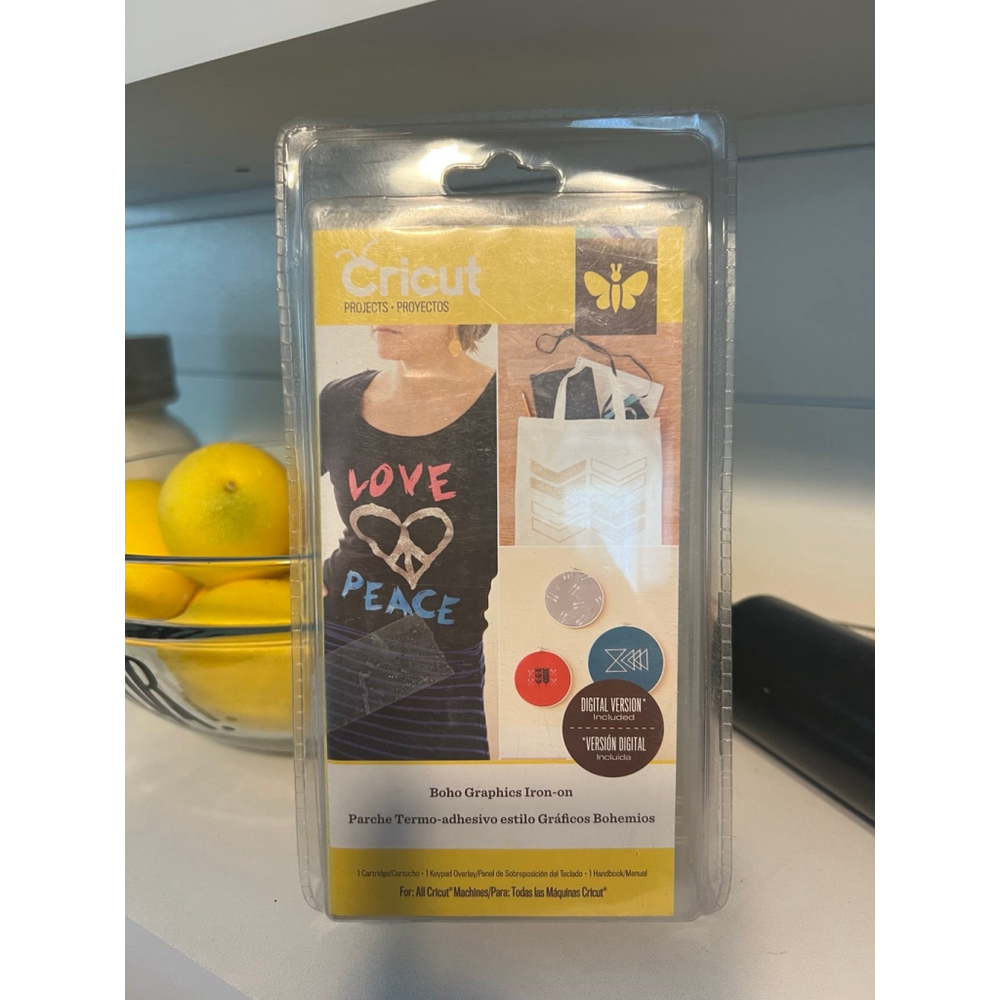 New Cricut Scrapbook Embellishment with Boho Iron-On Cartridge